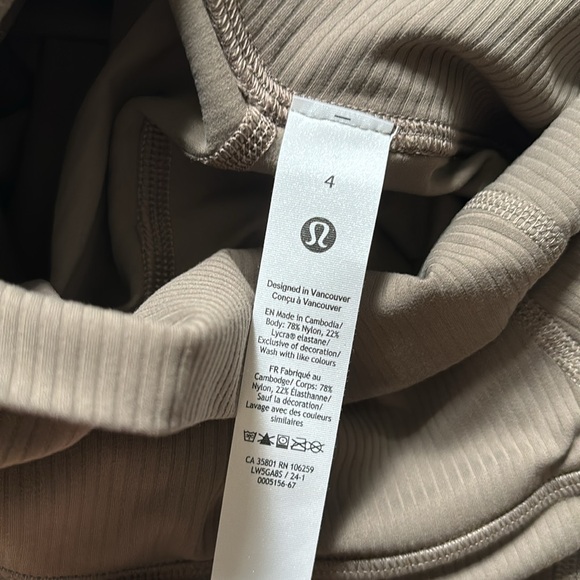 LULULEMON ALIGN RIBBED MINI FLARE *REGULAR IN NOMAD SZ 4 NWT - Picture 9 of 13